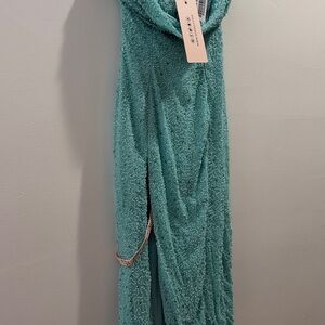 Oh Polly Turquoise Beaded Dress